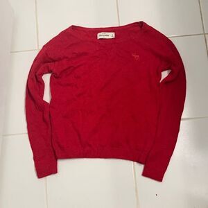 Abercrombie red sweater  